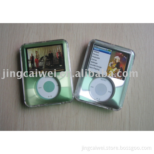 Aluminum Cover Crystal Case for iPod Nano 3G